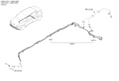 2025 Hyundai Genesis GV60 Traction Motor & GDU Diagram 2
