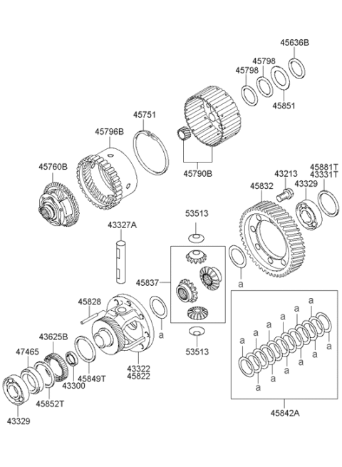 2004 Hyundai Tucson Transaxle Gear - Auto Diagram 2