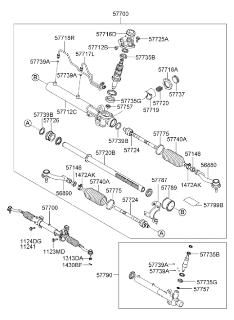 2006 Hyundai Tucson Yoke Plug Diagram for 57737-2E000
