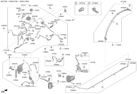 2026 Hyundai Ioniq 9 Air conditioning System-Cooler Line Diagram 2