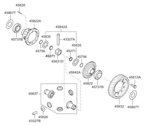 2013 Hyundai Veloster Transaxle Gear - Auto Diagram 2