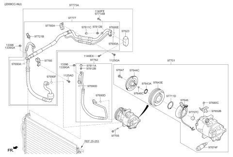 2020 Hyundai Elantra Discharge Hose Diagram for 97762-F3800