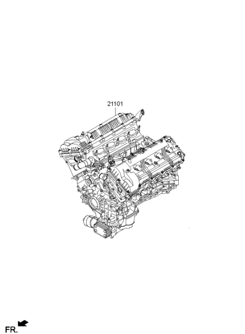 2015 Hyundai Genesis Sub Engine Assy Diagram 2