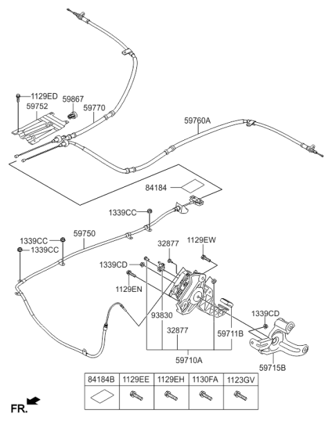 2016 Hyundai Genesis Switch Assembly-Park Brake Diagram for 93830-B1001