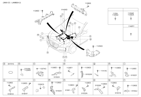 2015 Hyundai Genesis Bracket-Control No.10 Diagram for 91990-3M250
