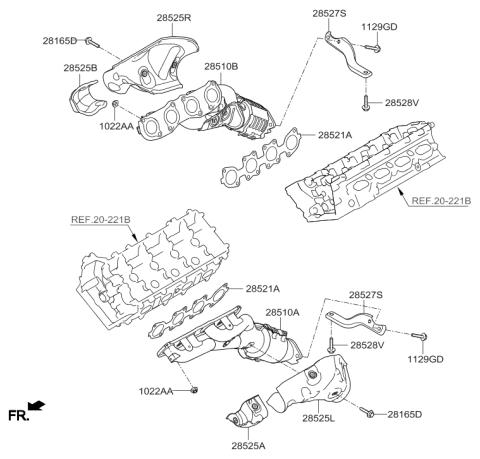 2015 Hyundai Genesis Exhaust Manifold Diagram 2