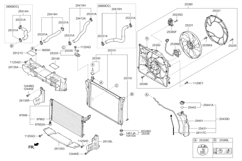 2015 Hyundai Genesis Cover Diagram for 29121-B1000