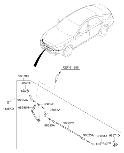 2016 Hyundai Genesis Head Lamp Diagram 4