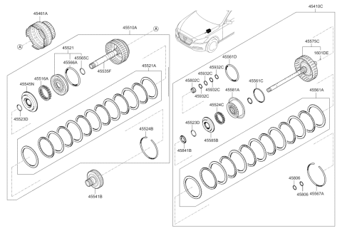 2016 Hyundai Genesis Transaxle Clutch - Auto Diagram 3