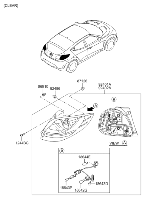 2015 Hyundai Veloster Rear Combination Lamp Diagram 2