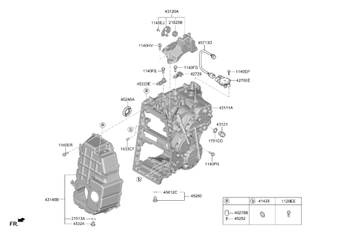 2021 Hyundai Veloster N Transaxle Case-Manual Diagram 2