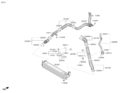 2021 Hyundai Veloster N Turbocharger & Intercooler Diagram 2