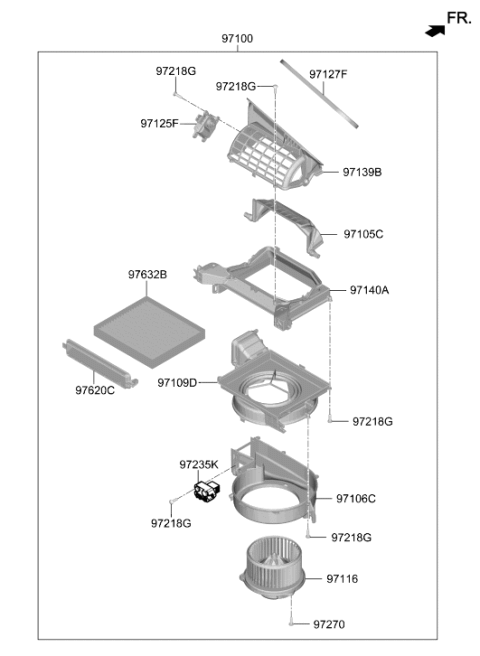 2019 Hyundai Veloster N Heater System-Heater & Blower Diagram 2
