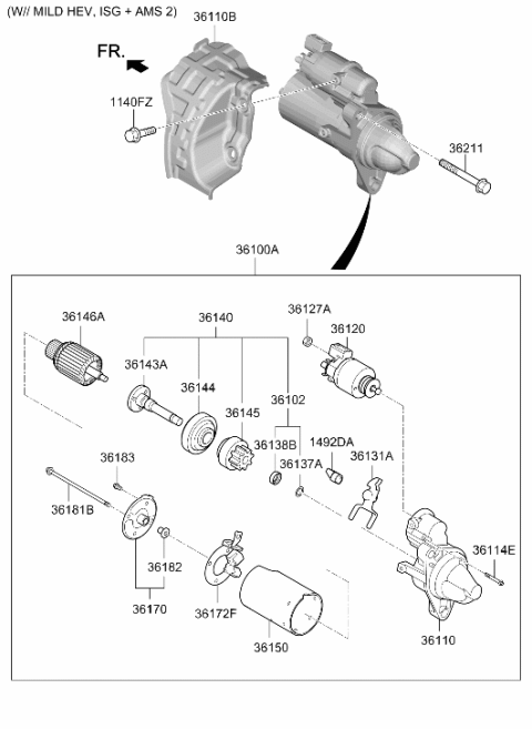 2026 Hyundai Genesis GV80 Starter Diagram 2