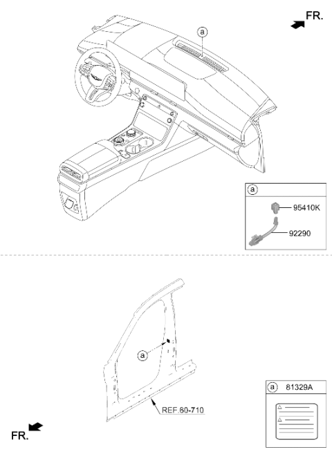 2026 Hyundai Genesis GV80 Front Door Locking Diagram 2