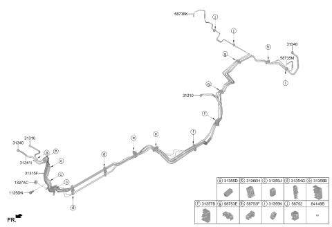 2026 Hyundai Genesis GV80 Fuel Line Diagram 2