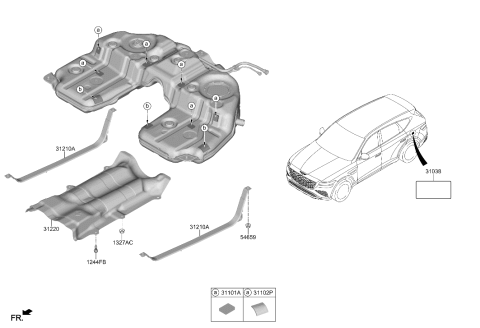 2026 Hyundai Genesis GV80 Fuel System Diagram 2