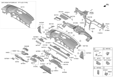 2025 Hyundai Genesis GV80 DUMMY COVER-DVRS USB Diagram for 95780-N1000