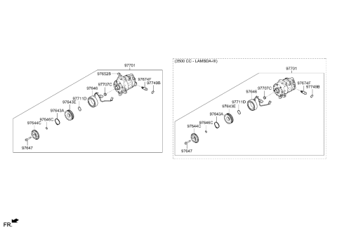 2026 Hyundai Genesis GV80 Air conditioning System-Cooler Line Diagram 3