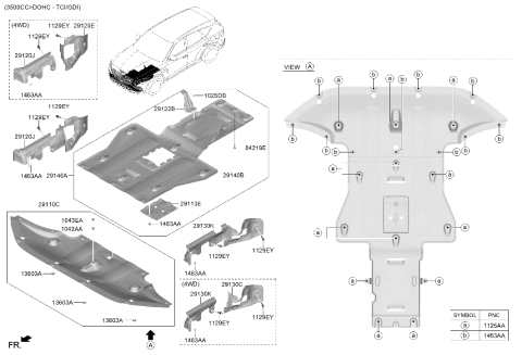 2026 Hyundai Genesis GV80 Under Cover Diagram 2