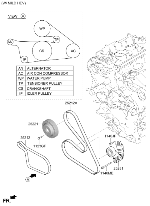 2026 Hyundai Genesis GV80 Coolant Pump Diagram 2