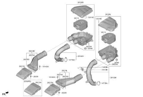 2026 Hyundai Genesis GV80 Air Cleaner Diagram 2