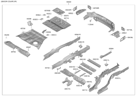 2026 Hyundai Genesis GV80 Floor Panel Diagram 3