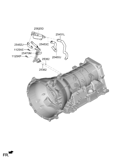 2026 Hyundai Genesis GV80 Auto Transmission Case Diagram 2