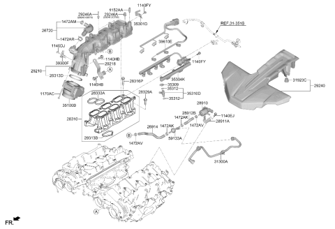 2026 Hyundai Genesis GV80 Intake Manifold Diagram 2