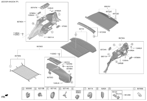 2026 Hyundai Genesis GV80 Screw-Tapping Diagram for 12433-05123