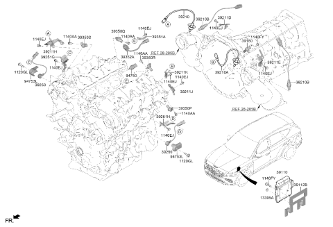 2026 Hyundai Genesis GV80 Electronic Control Diagram 2
