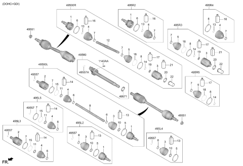 2026 Hyundai Santa Cruz Drive Shaft-Front Diagram 2