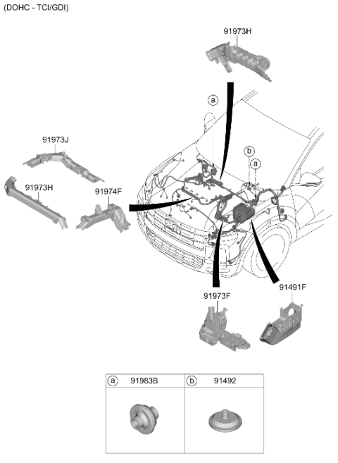 2025 Hyundai Santa Cruz Protector Wiring Diagram for 91961-K5400