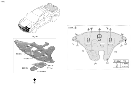 2026 Hyundai Santa Cruz Under Cover Diagram 2