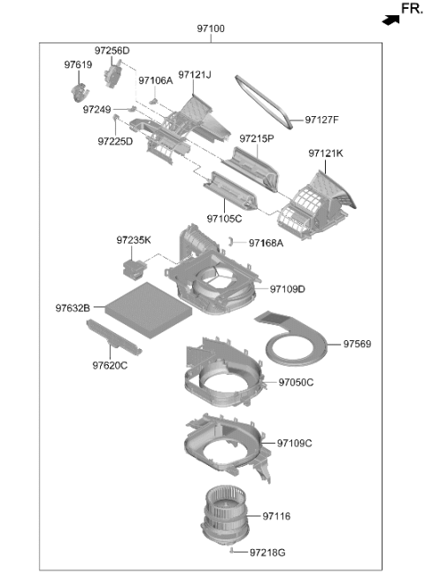 2025 Hyundai Santa Cruz Case-Intake Diagram for 97111-CW000