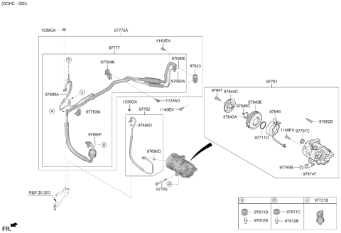 2025 Hyundai Santa Cruz Expansion Valve Diagram for 97626-N7100