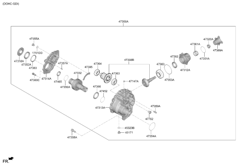 2026 Hyundai Santa Cruz Transfer Assy Diagram 2
