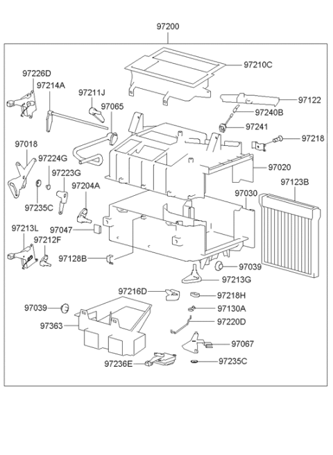 2005 Hyundai XG350 Cam-Mode Diagram for 97225-38100