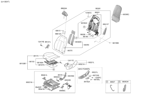 2024 Hyundai Sonata Front Seat Diagram 3
