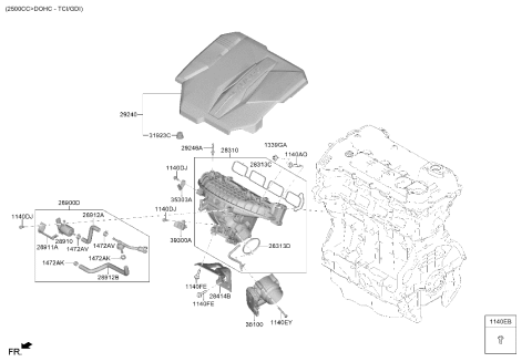 2024 Hyundai Sonata Intake Manifold Diagram 2