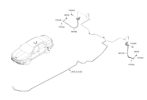 2024 Hyundai Sonata Brake Fluid Line Diagram 2