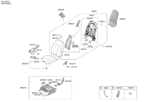 2025 Hyundai Sonata PAD ASSY-FRONT SEAT CUSHION,RH Diagram for 88250-L1CE0