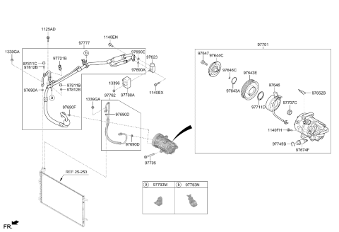 2026 Hyundai Sonata COMPRESSOR ASSY Diagram for 97701-L1750