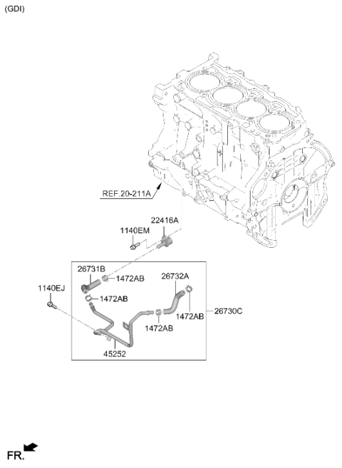 2024 Hyundai Sonata Rocker Cover Diagram 3