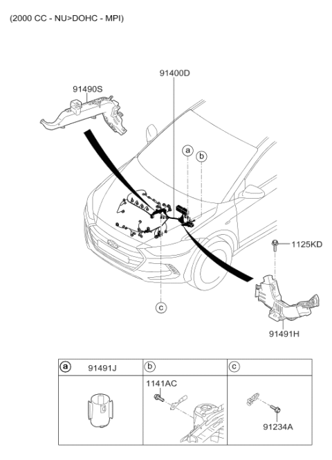 2017 Hyundai Elantra Korean made Control Wiring Diagram 2
