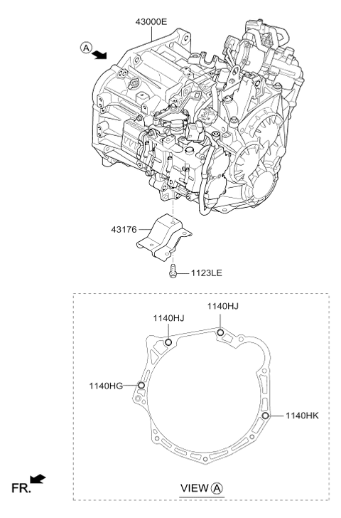 2017 Hyundai Elantra Korean made Transaxle Assy-Manual Diagram 2