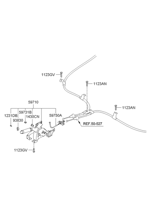 2012 Hyundai Elantra Touring Switch Assembly-Park Brake Diagram for 93830-1G000