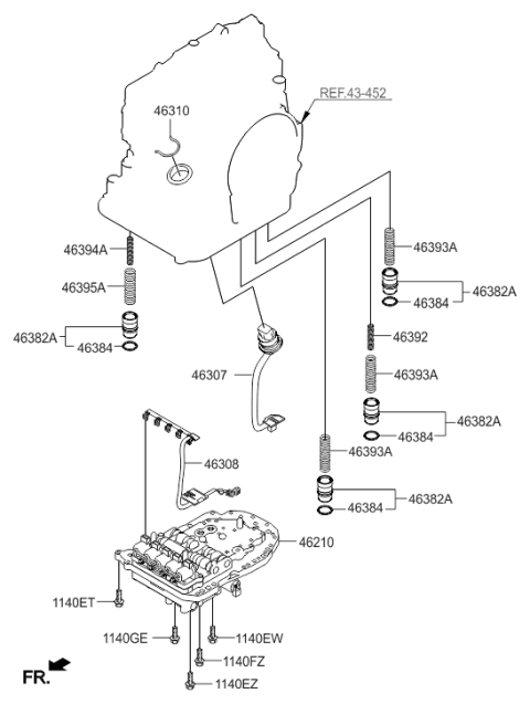 2011 Hyundai Elantra Touring Transmission Valve Body Diagram 2