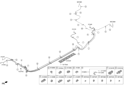 2024 Hyundai Elantra Gas Fuel Line Diagram 3
