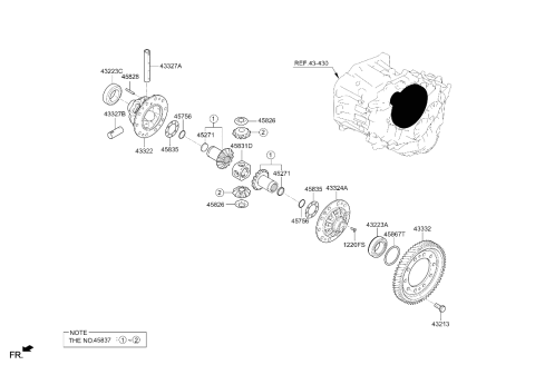 2024 Hyundai Elantra Gas Transaxle Gear-Manual Diagram 2